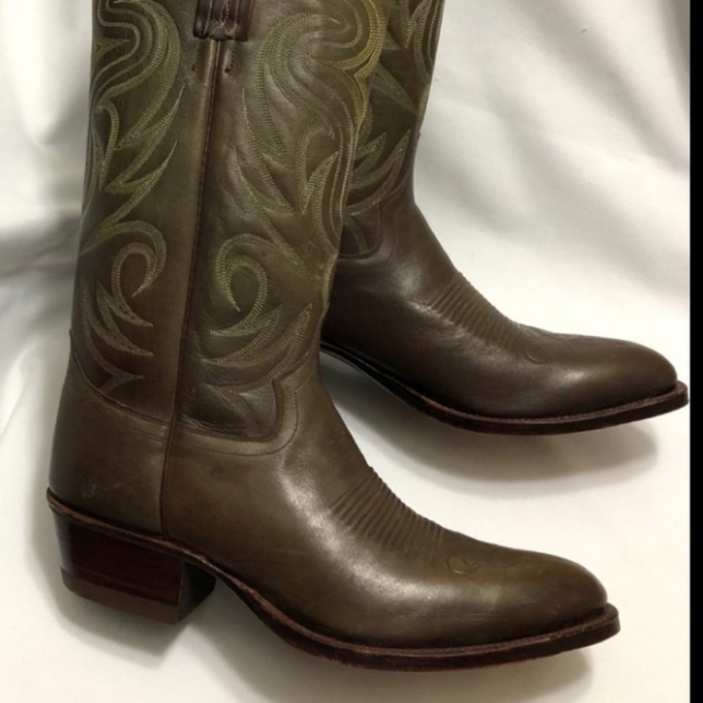 Men's Brown Leather Western Boots